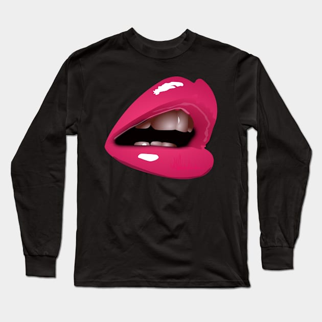 Loose Lips Long Sleeve T-Shirt by Hudkins